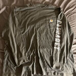 Carhartt Men's Green Long Sleeve Shirt